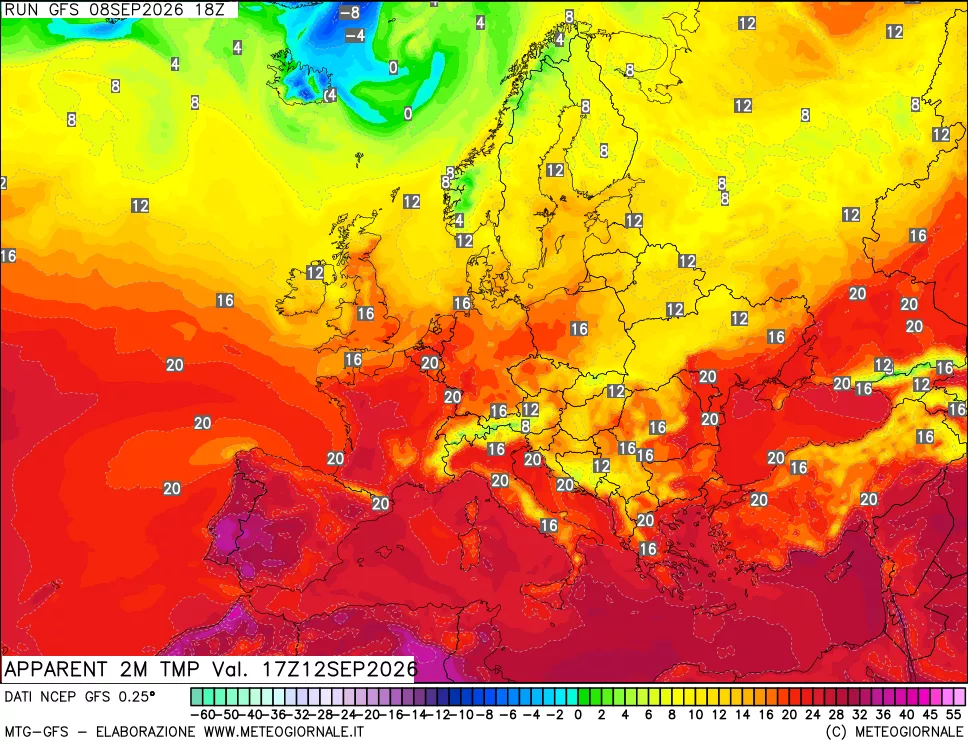 mappa Temp percepita