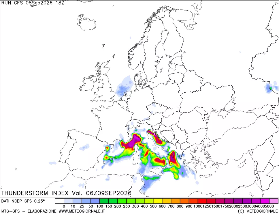 mappa Indice Temporali (TSI)