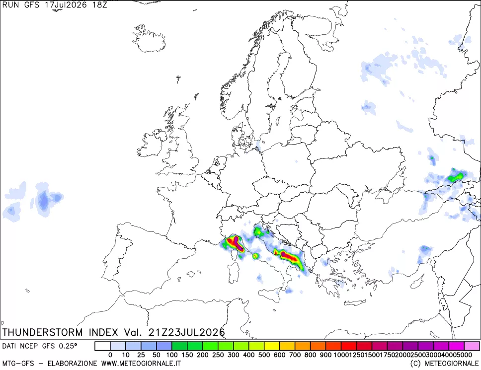 mappa Indice Temporali (TSI)