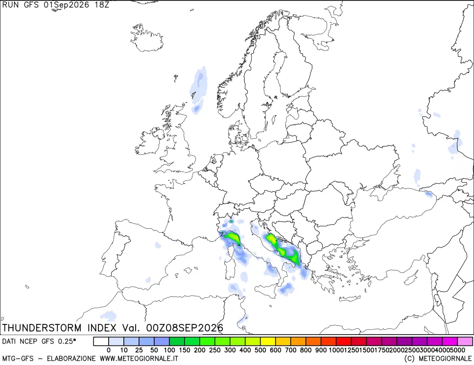 mappa Indice Temporali (TSI)