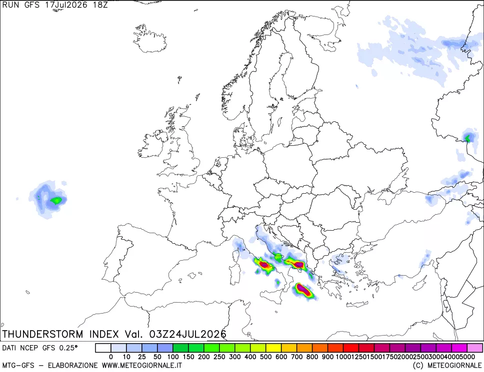 mappa Indice Temporali (TSI)