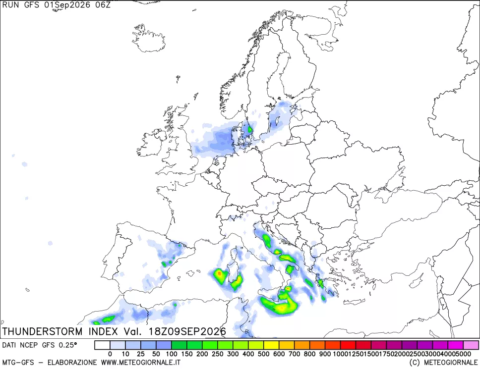 mappa Indice Temporali (TSI)