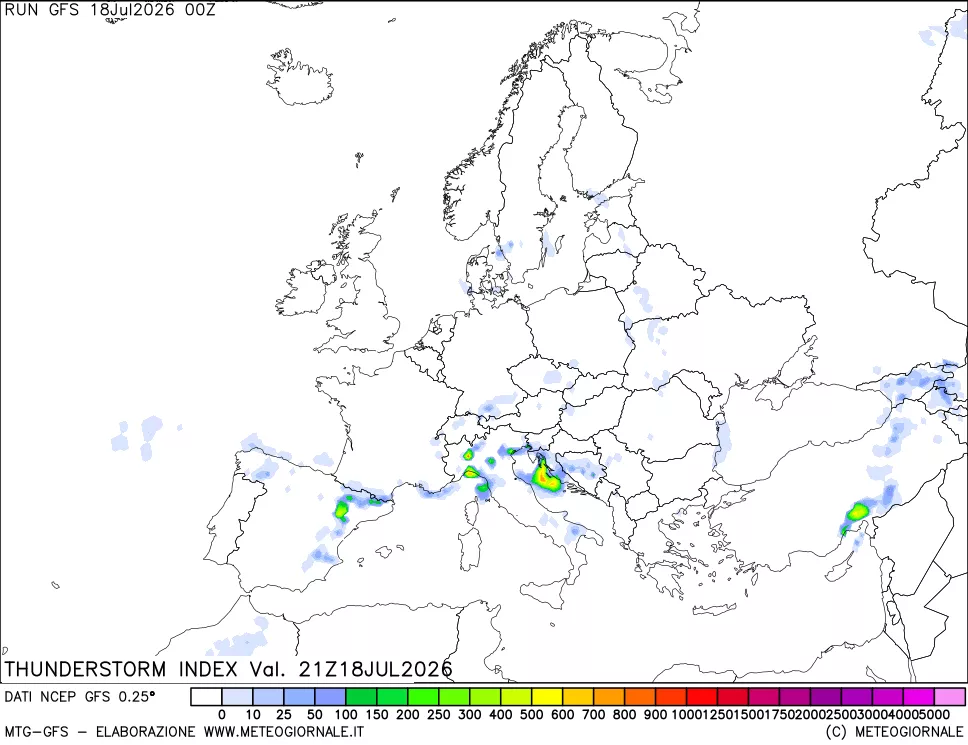 mappa Indice Temporali (TSI)