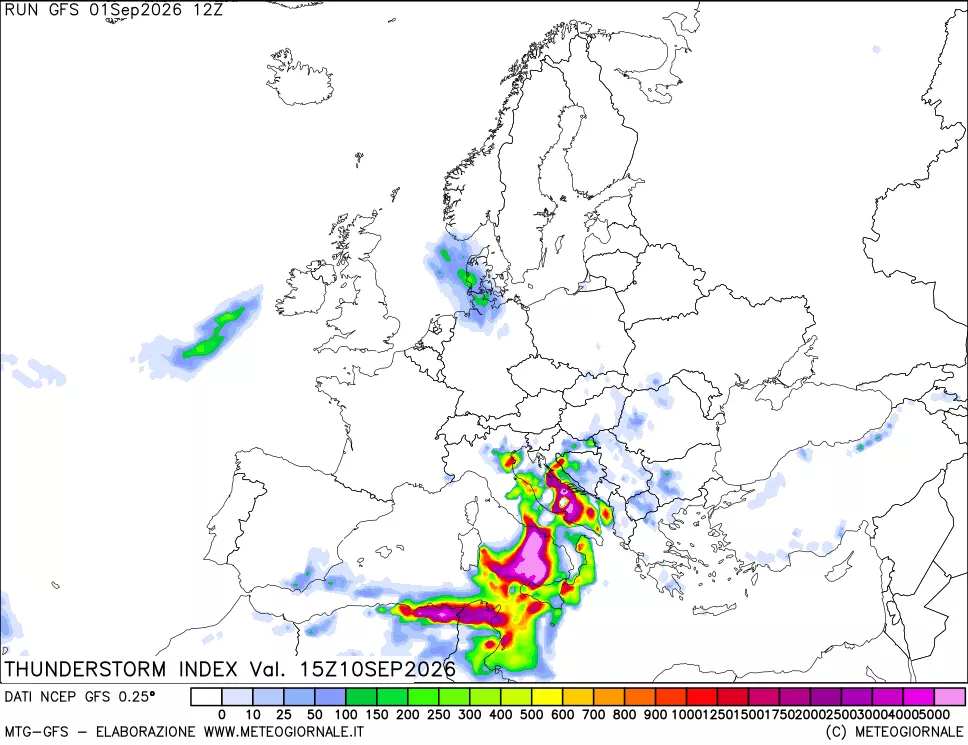 mappa Indice Temporali (TSI)