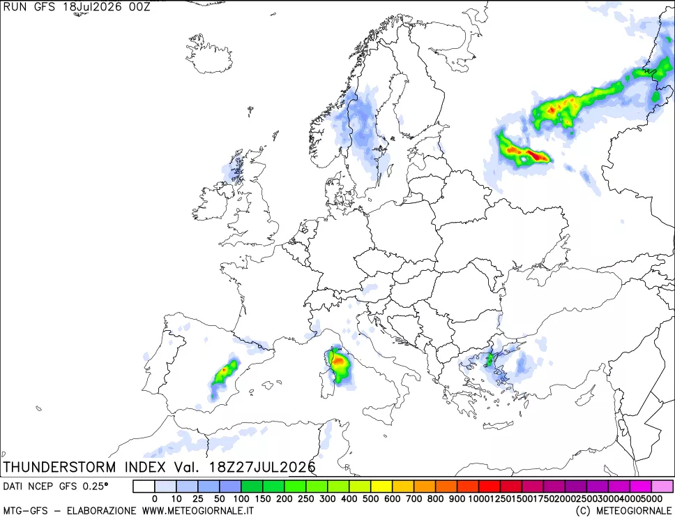 mappa Indice Temporali (TSI)