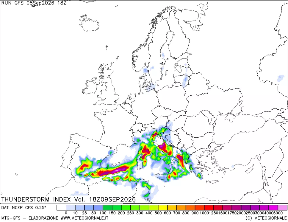 mappa Indice Temporali (TSI)