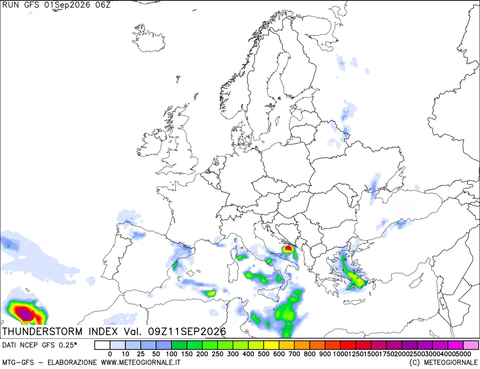 mappa Indice Temporali (TSI)