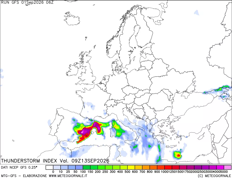 mappa Indice Temporali (TSI)