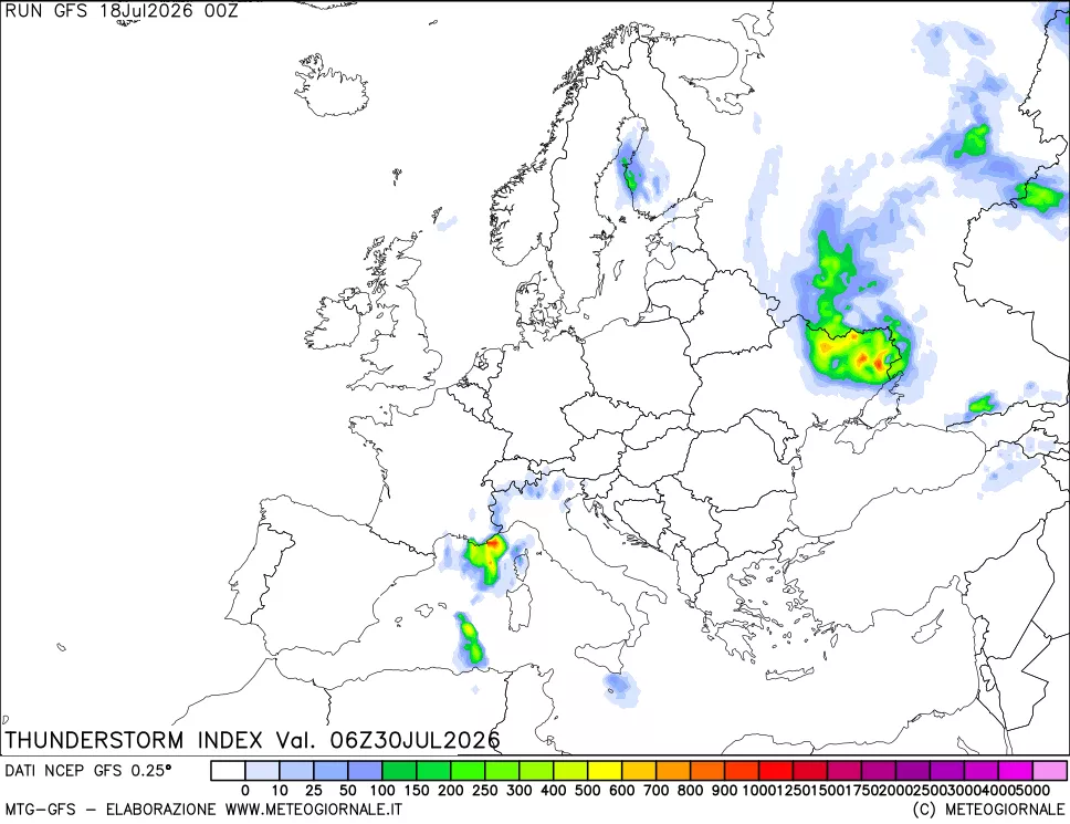 mappa Indice Temporali (TSI)