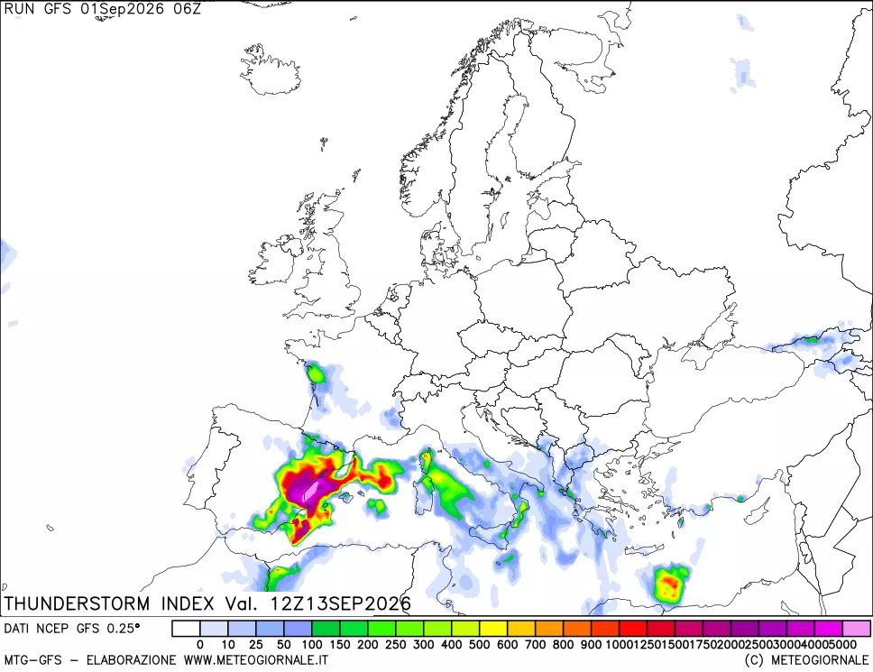 mappa Indice Temporali (TSI)