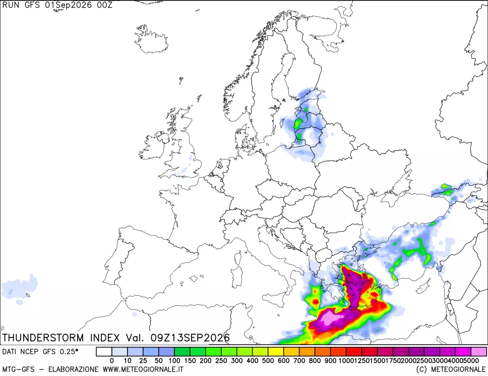 mappa Indice Temporali (TSI)
