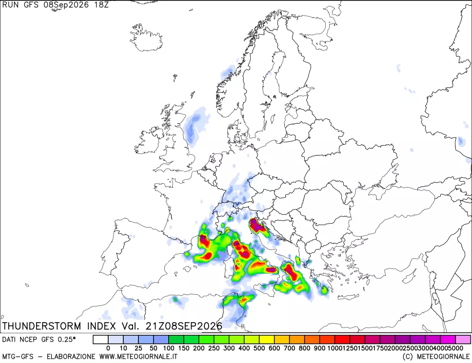 mappa Indice Temporali (TSI)