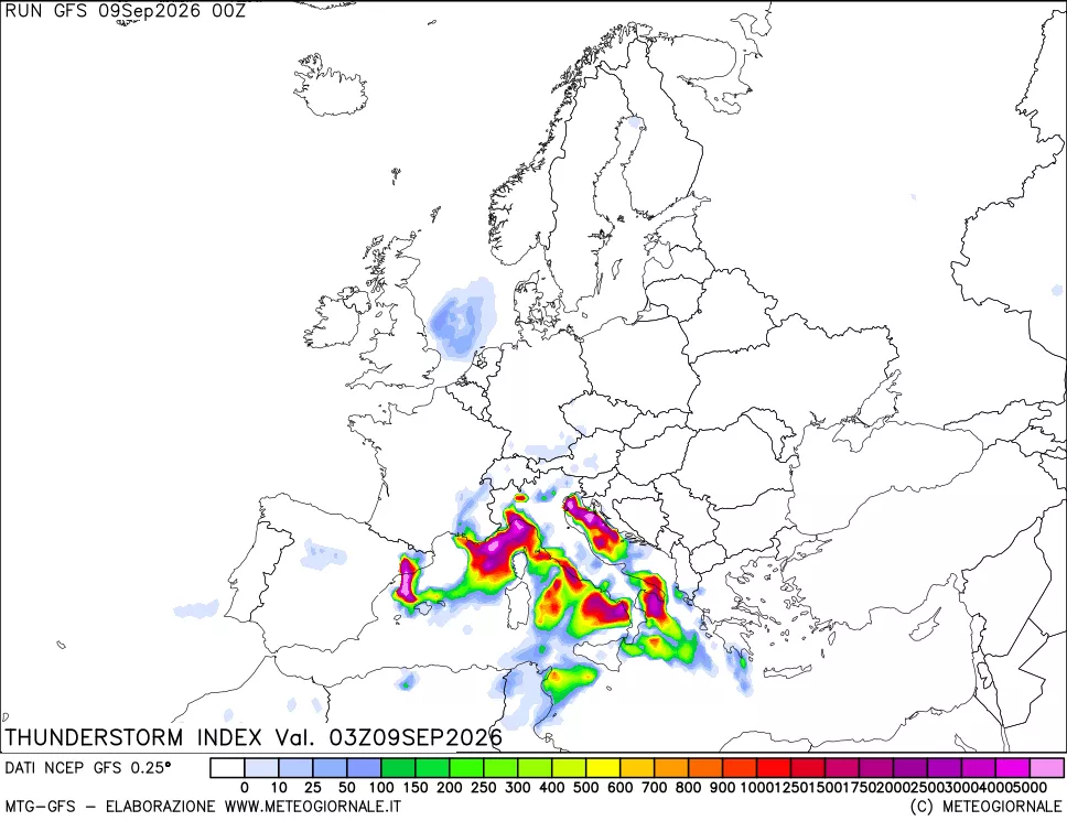 mappa Indice Temporali (TSI)