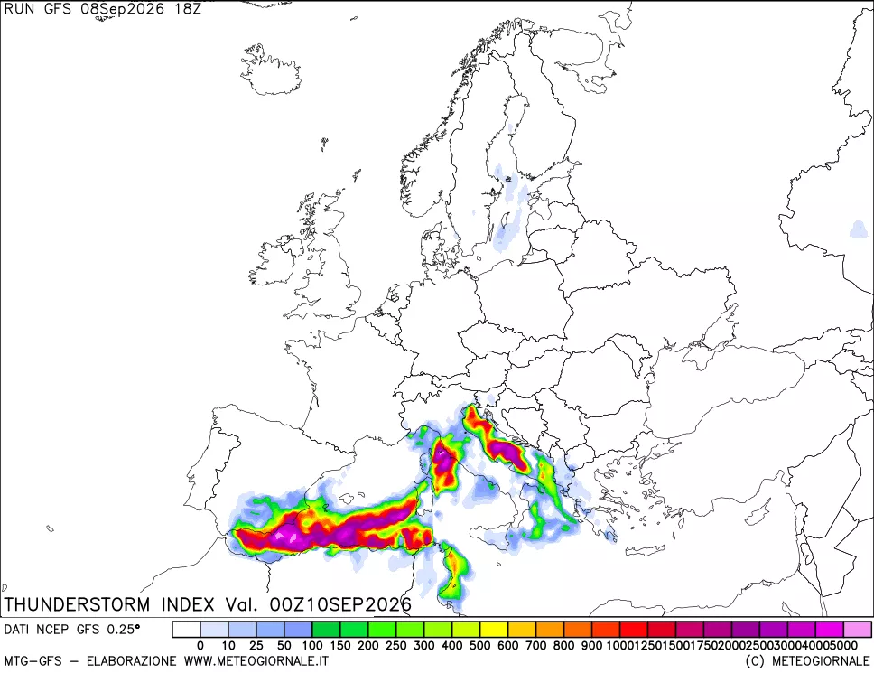 mappa Indice Temporali (TSI)