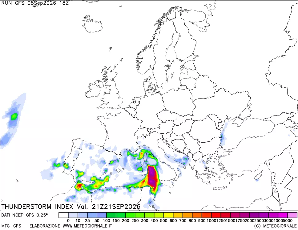 mappa Indice Temporali (TSI)