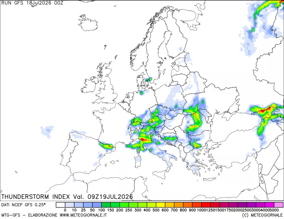 mappa Indice Temporali (TSI)