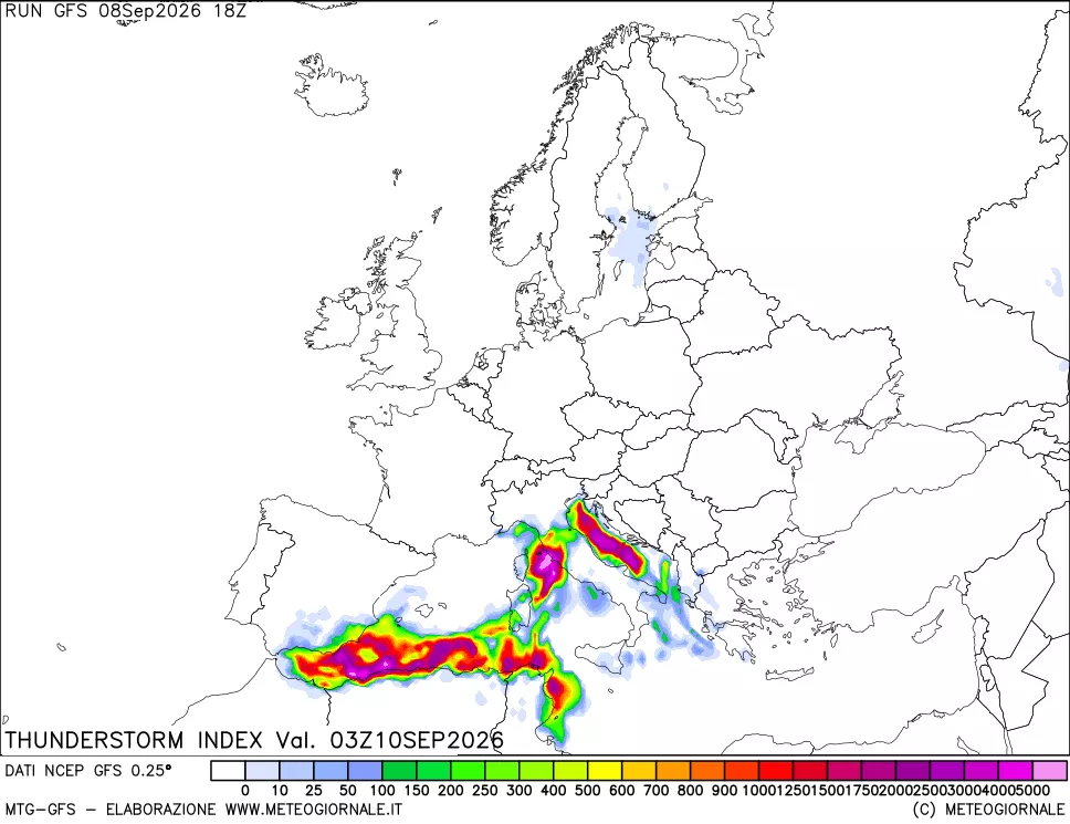 mappa Indice Temporali (TSI)