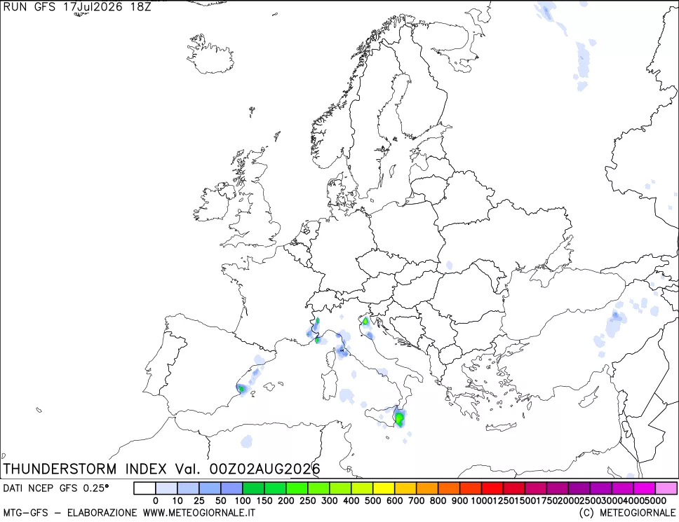 mappa Indice Temporali (TSI)