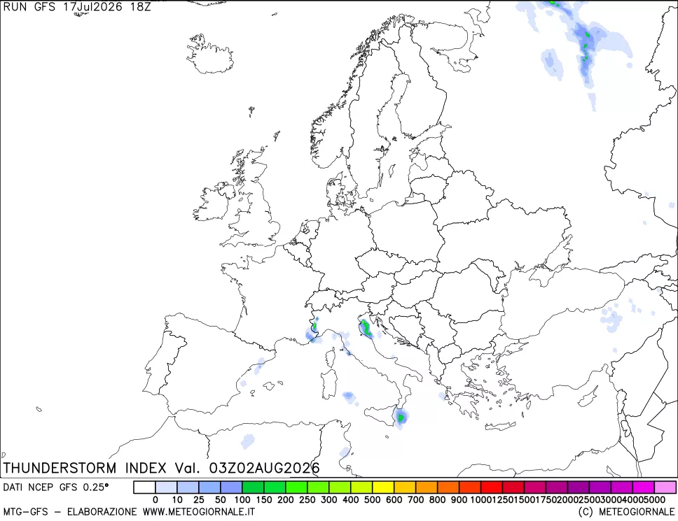 mappa Indice Temporali (TSI)