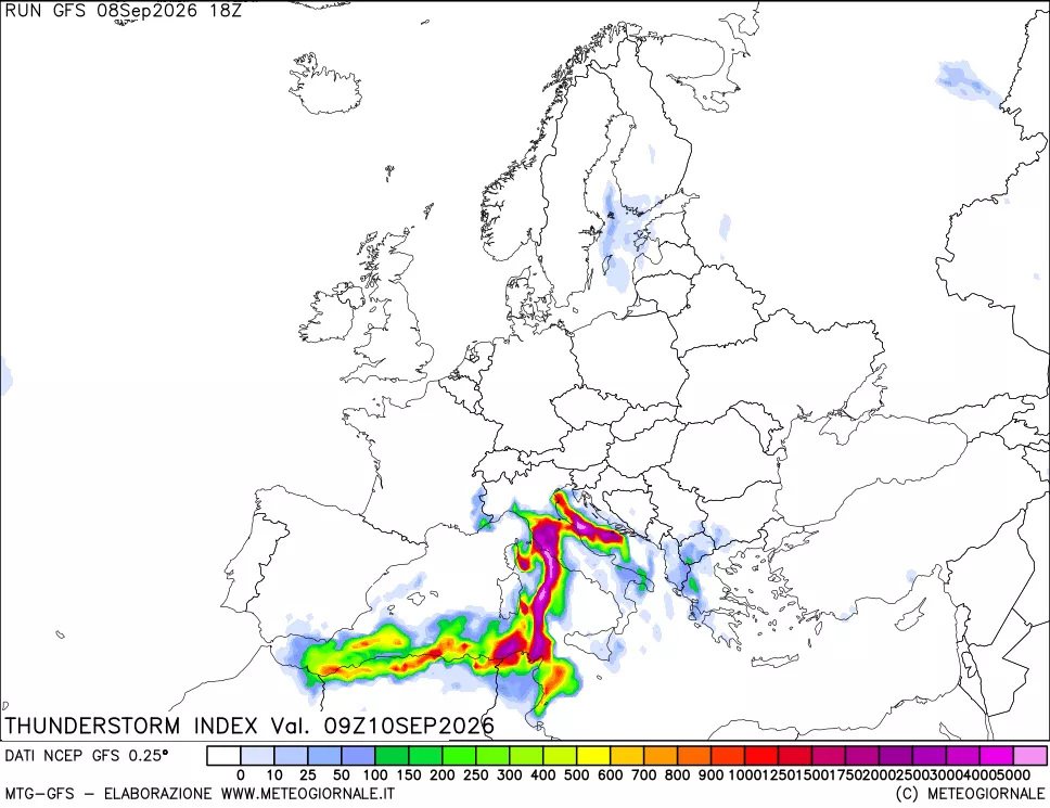 mappa Indice Temporali (TSI)