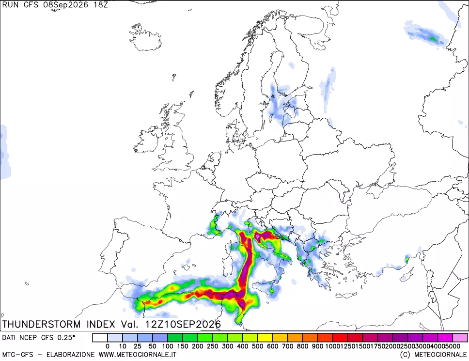 mappa Indice Temporali (TSI)