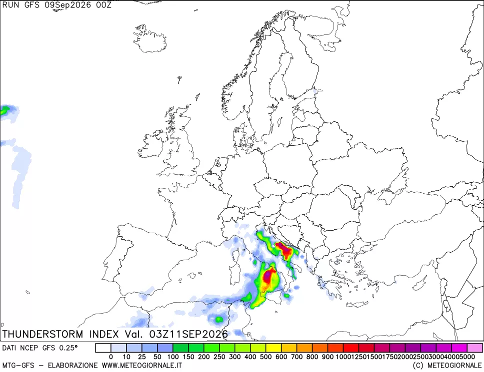 mappa Indice Temporali (TSI)