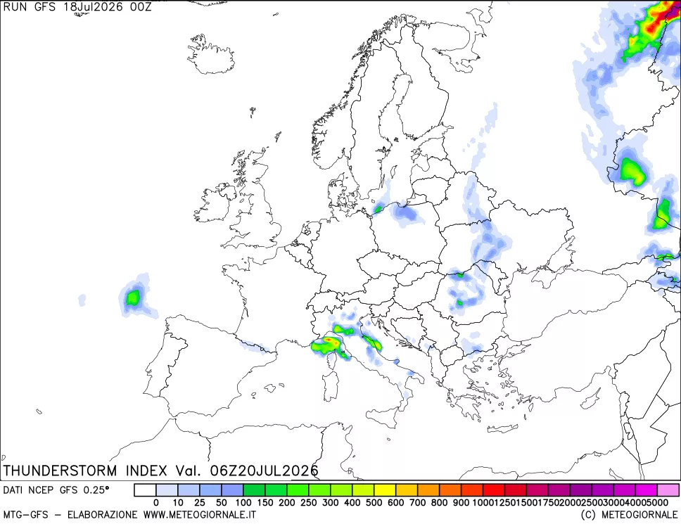 mappa Indice Temporali (TSI)