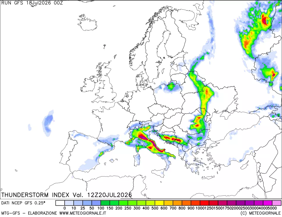 mappa Indice Temporali (TSI)