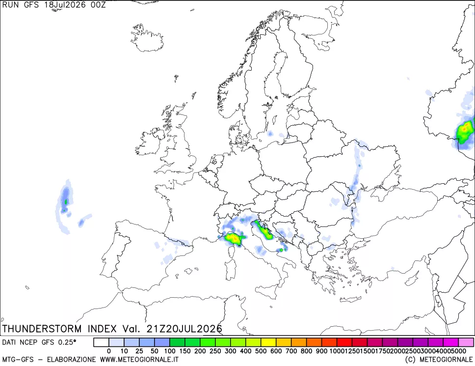 mappa Indice Temporali (TSI)