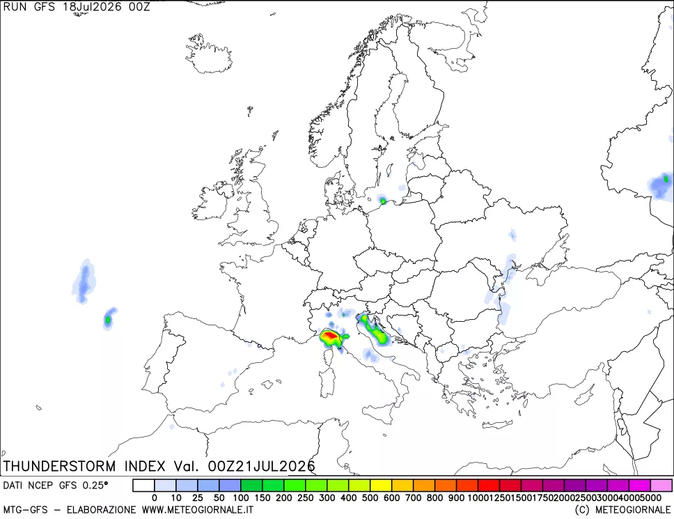 mappa Indice Temporali (TSI)