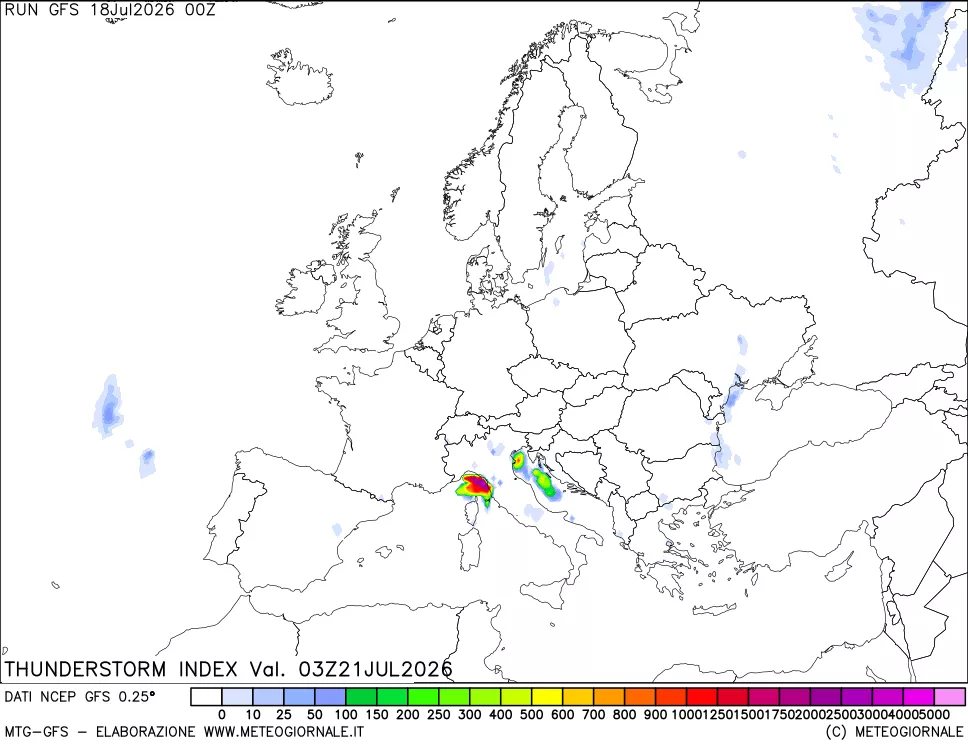 mappa Indice Temporali (TSI)
