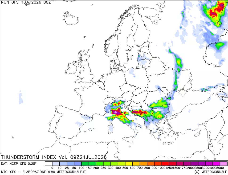 mappa Indice Temporali (TSI)