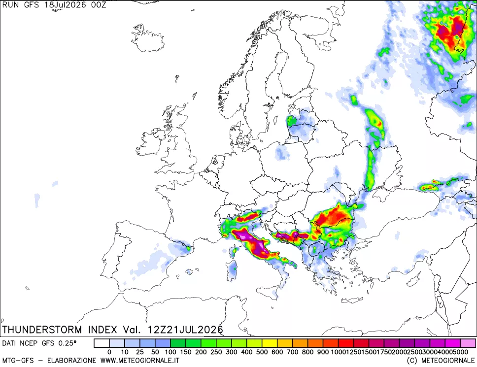 mappa Indice Temporali (TSI)