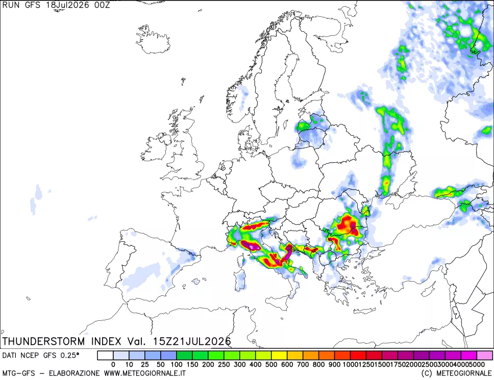 mappa Indice Temporali (TSI)