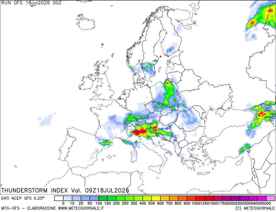 mappa Indice Temporali (TSI)
