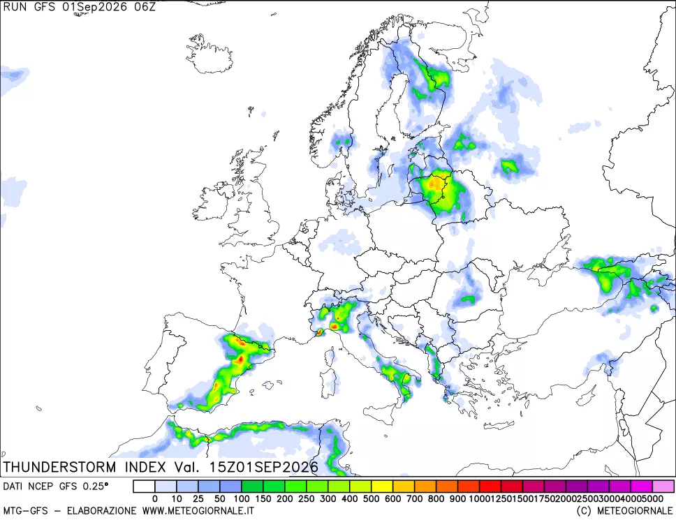 mappa Indice Temporali (TSI)