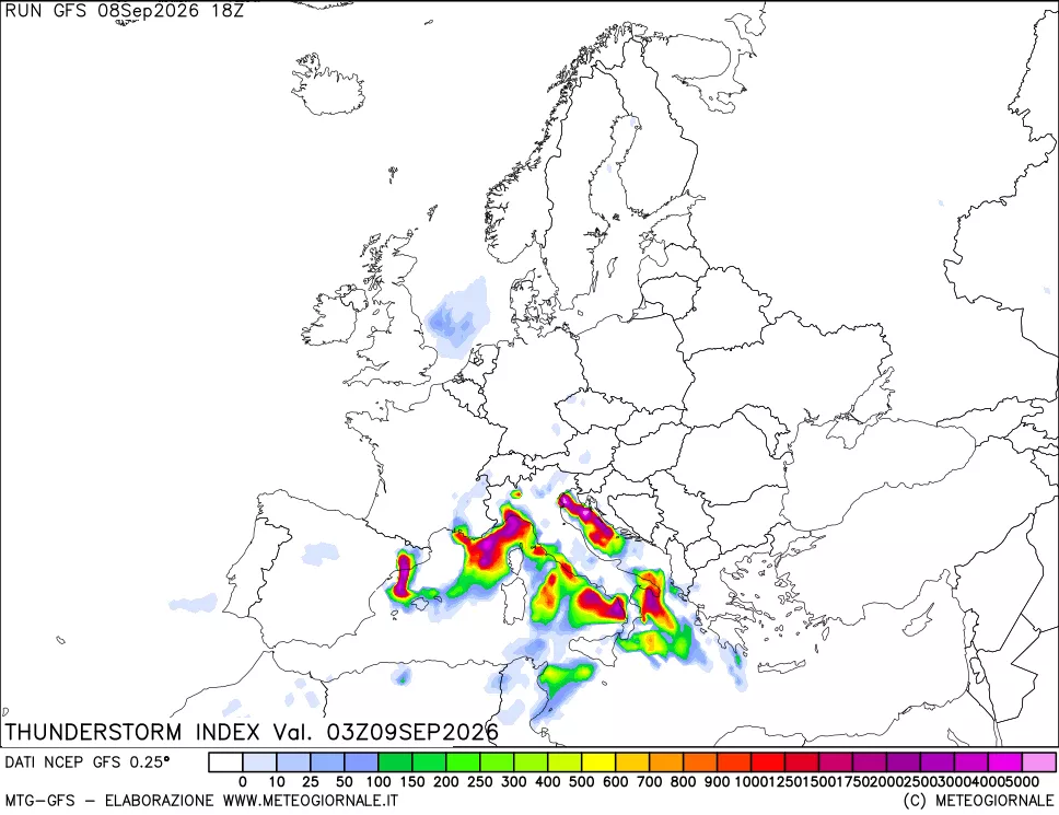 mappa Indice Temporali (TSI)