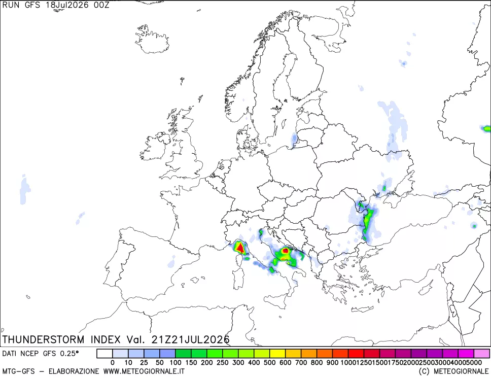 mappa Indice Temporali (TSI)