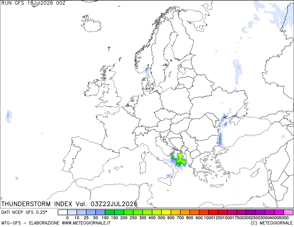 mappa Indice Temporali (TSI)