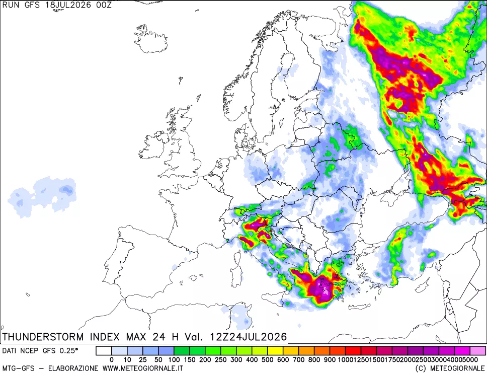 mappa Indice Temporali massimo 24 ore