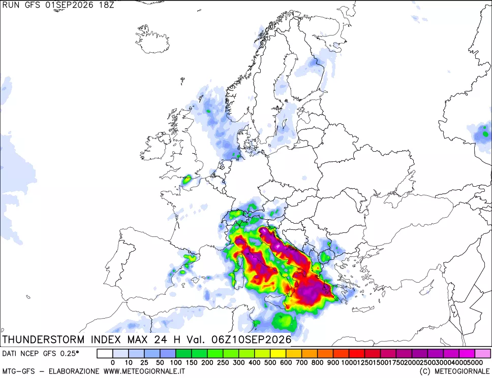 mappa Indice Temporali massimo 24 ore
