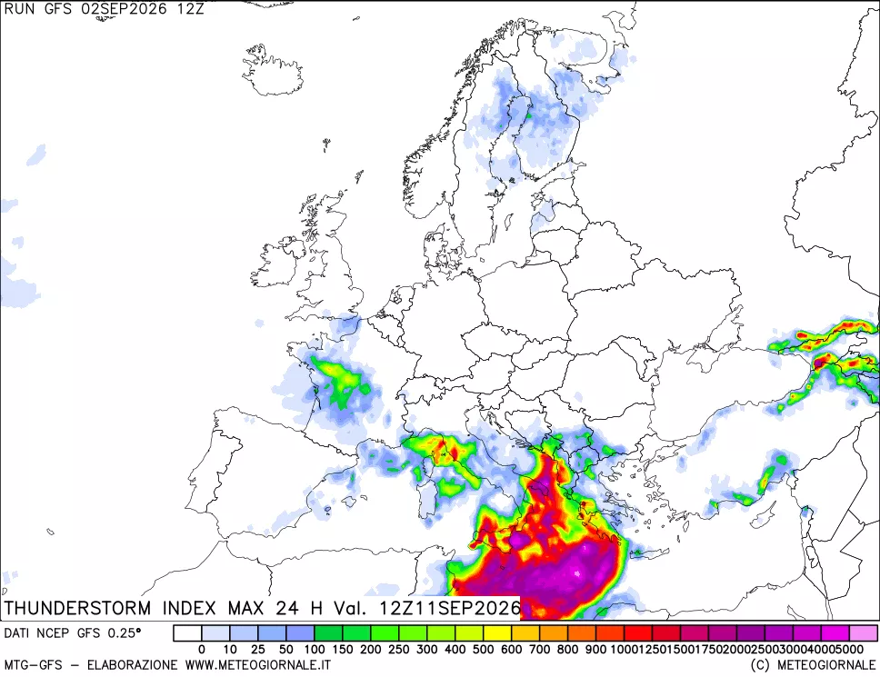 mappa TSI Max 24 ore