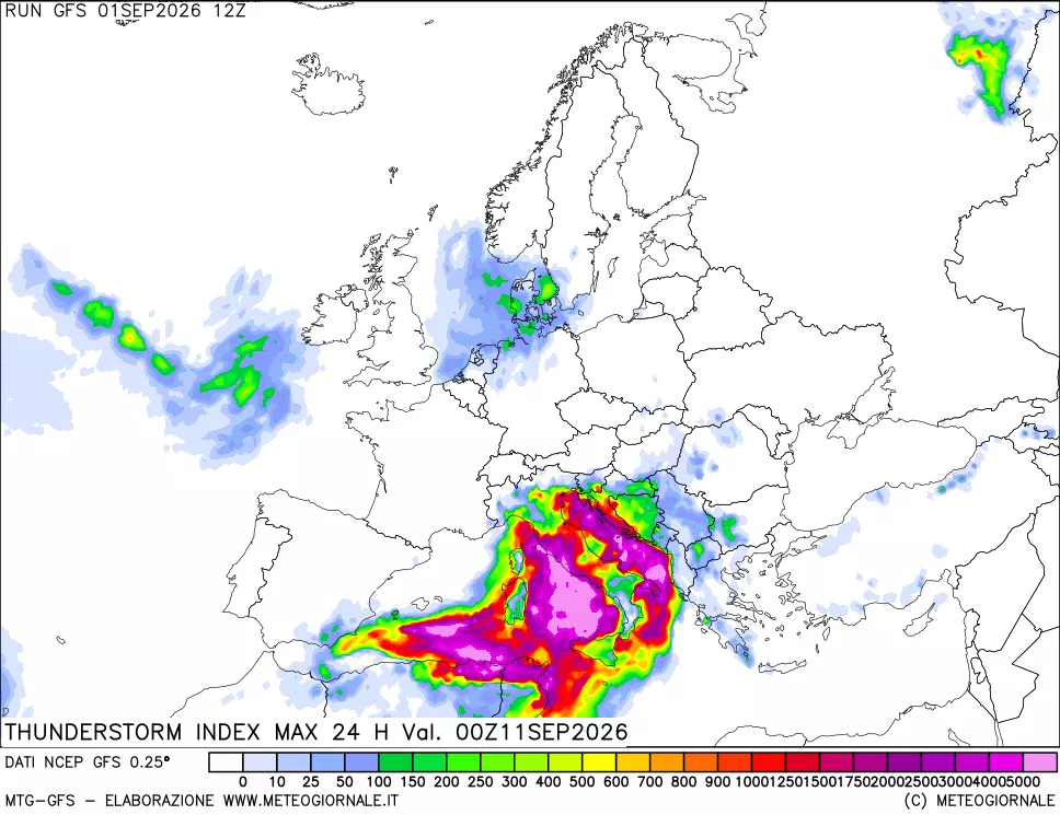 mappa TSI Max 24 ore