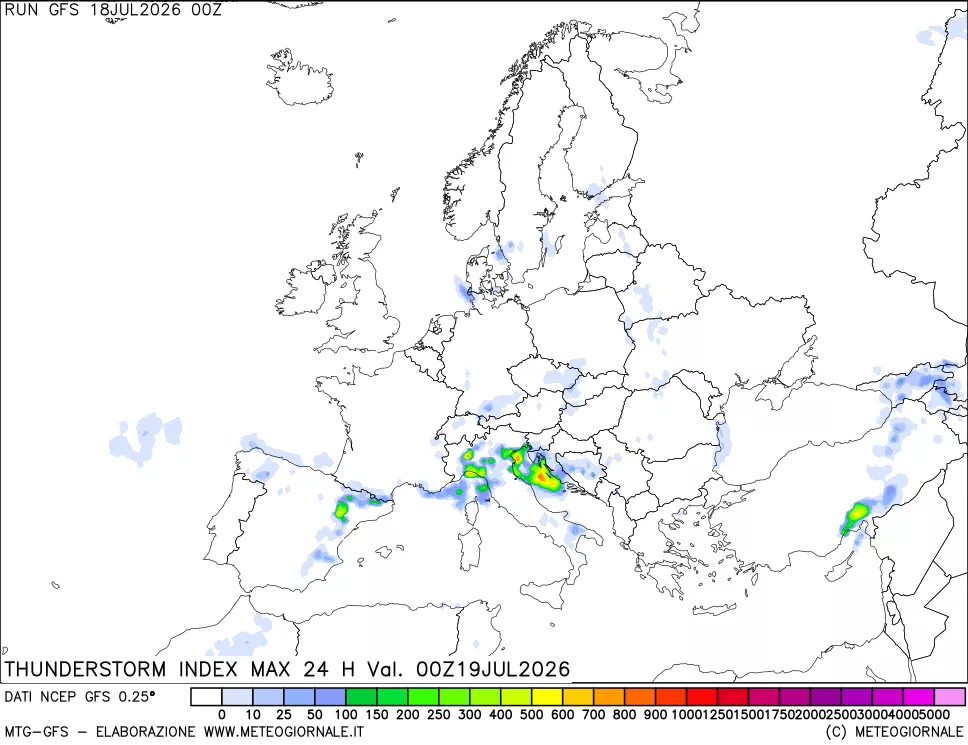 mappa TSI Max 24 ore