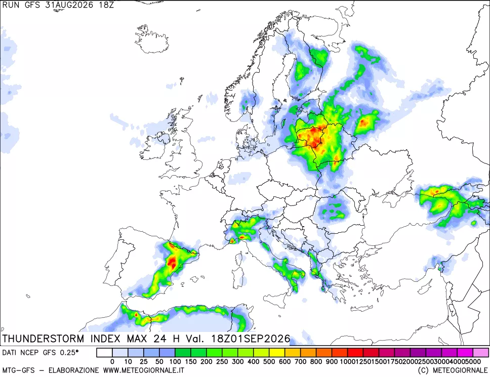 mappa TSI Max 24 ore