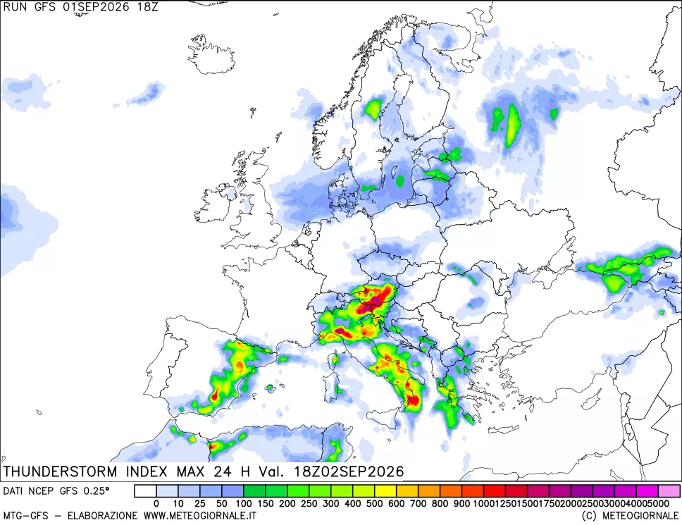 mappa TSI Max 24 ore