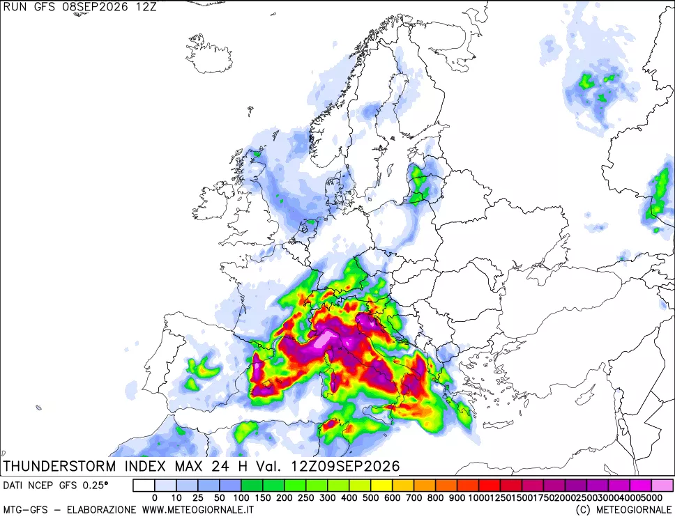 mappa TSI Max 24 ore