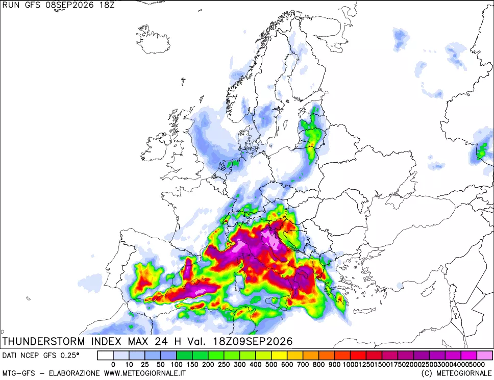 mappa TSI Max 24 ore