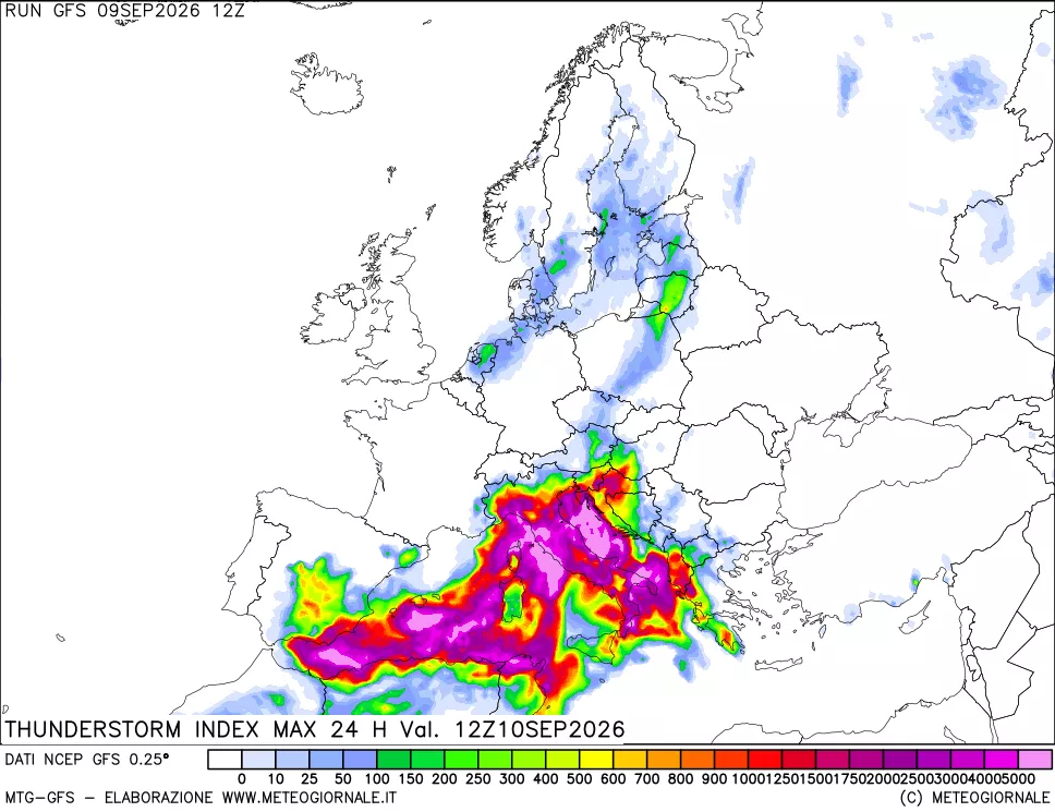 mappa TSI Max 24 ore