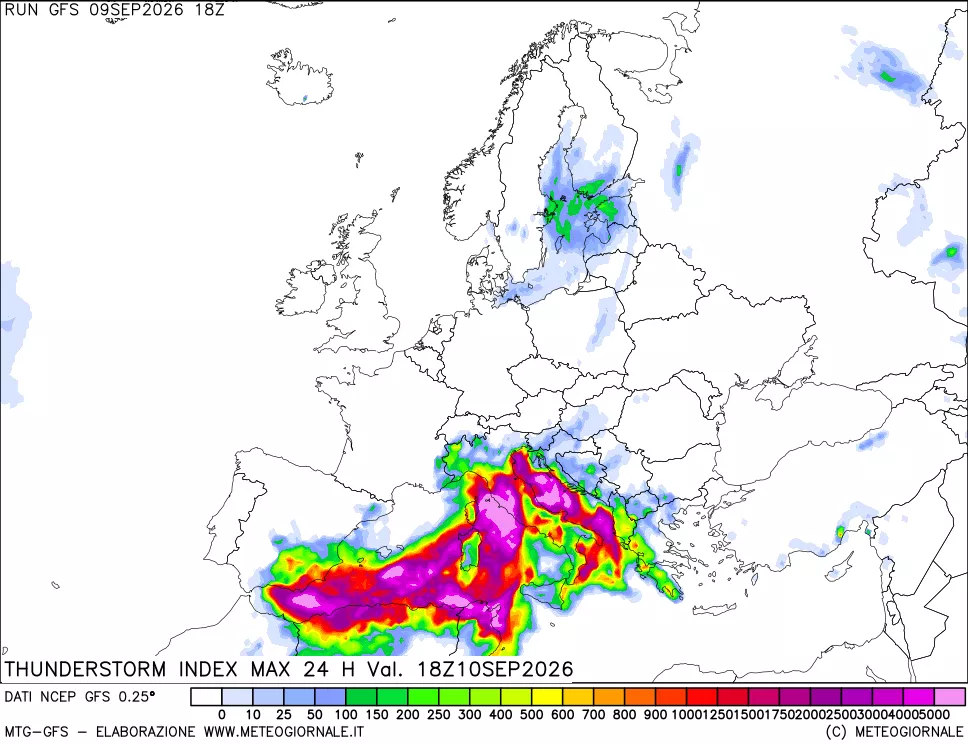 mappa TSI Max 24 ore